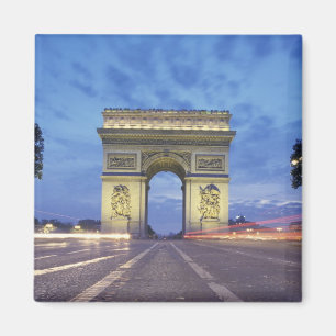 Imã Europa, França, Paris. Arco do Triunfo visto