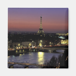 Imã Europa, França, Paris, Vista do pôr do sol do Eiff