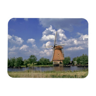 Ímã Europa, Holanda, Kinerdijk. Um moinho de vento fic