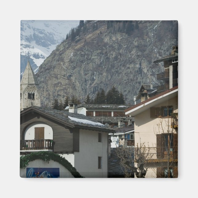 Imã Europa, Itália, Vale d'Aosta, COURMAYEUR: Cidade (Frente)
