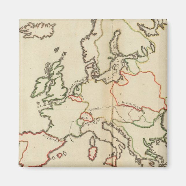 Imã Europa, Montanhas e Rios (Frente)