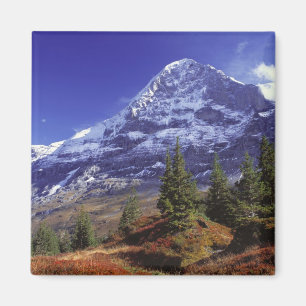 Imã Europa, Suíça, Eiger. Cores de outono abundam