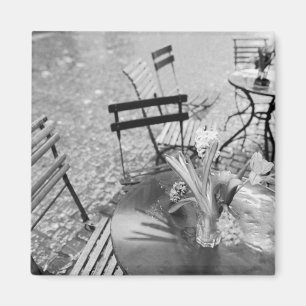 Imã Europa, Suíça, Lucerna. Mesa de café ao ar livre