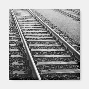 Imã Europa, Suíça, Zurique. Trilhos de trem