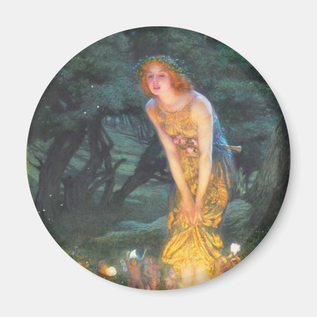 Imã Eva MidSummer (1908) por Edward Robert Hughes (Frente)