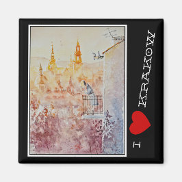 Imã EVA Pintada de Manhã em Cracóvia, Polônia