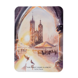 Ímã EVE Painted Krakow Old Town