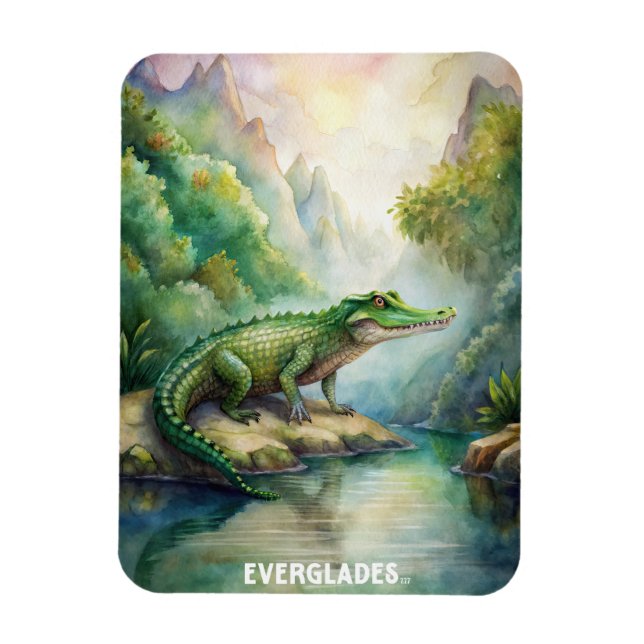 Ímã Everglades National Park Watercolor (Vertical)