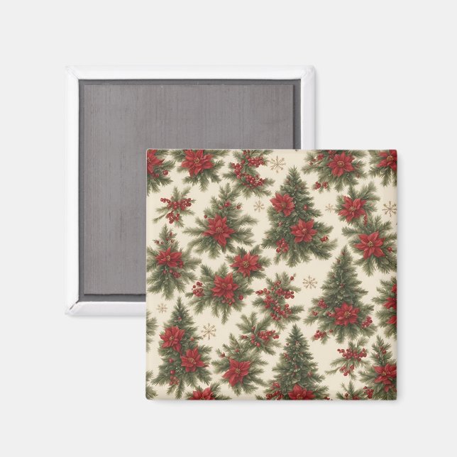Imã Evergreen Christmas Charm Magnet (Front/Back)