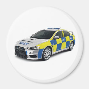 Imã evo do lanceiro de mitsubishi da polícia