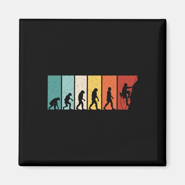 Imã Evolução da Escalada Retro Escalar Divertido Escal (Frente)