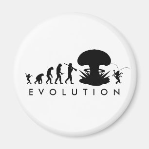 Imã Evolução do Homem & Barata Gráfico Divertido de Ev