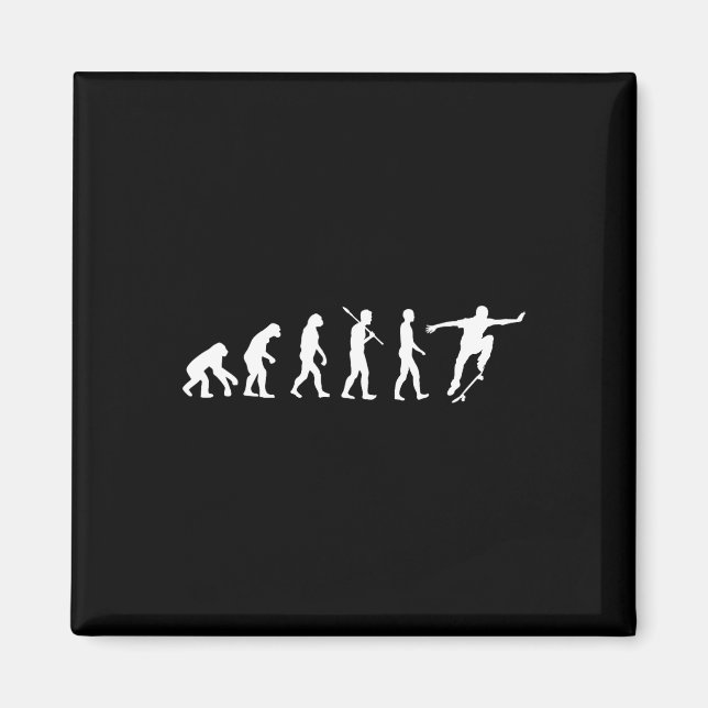Imã Evolução Do Skatista - Presente De Skate Shi (Frente)