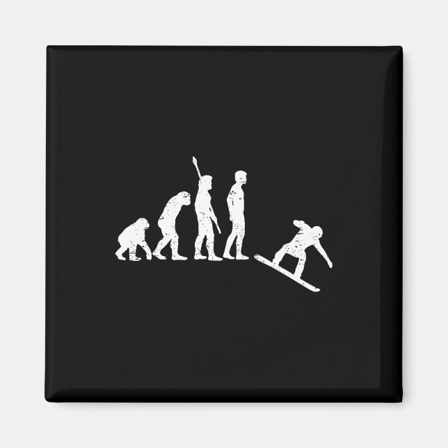 Imã Evolução do Snowboard - Snowboard (Frente)