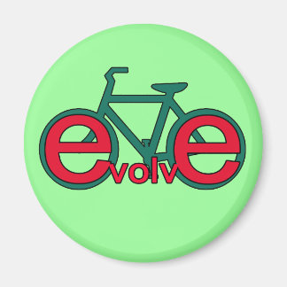 Imã Evoluir Bicicleta Arte para Camiseta, Roupa