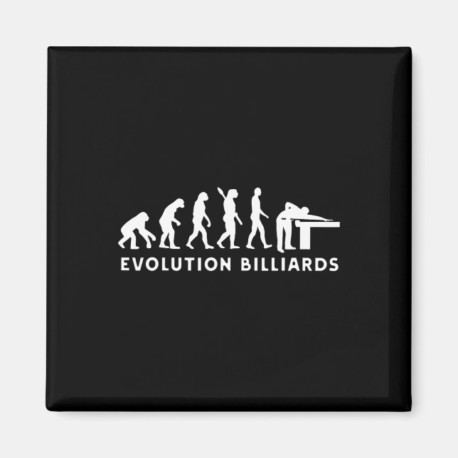 Imã Evolution Human Billiards Gentleman Jogando Billia (Frente)
