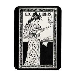 Ímã Ex-libris art nouveau