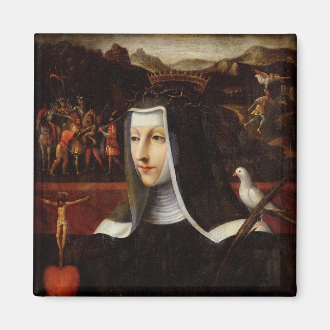 Imã Ex Voto dedicado à Rua. Catherine de Siena (Frente)
