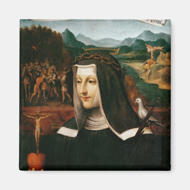 Imã Ex Voto dedicado à Rua. Catherine de Siena (Frente)