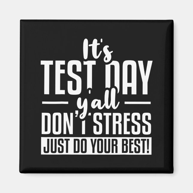 Imã Exame escolar no dia do teste (Frente)