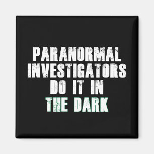 Imã Exames de Exames Paranormais Humor (Branco)