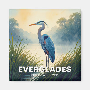Imã Excelente Azul Heron Everglades