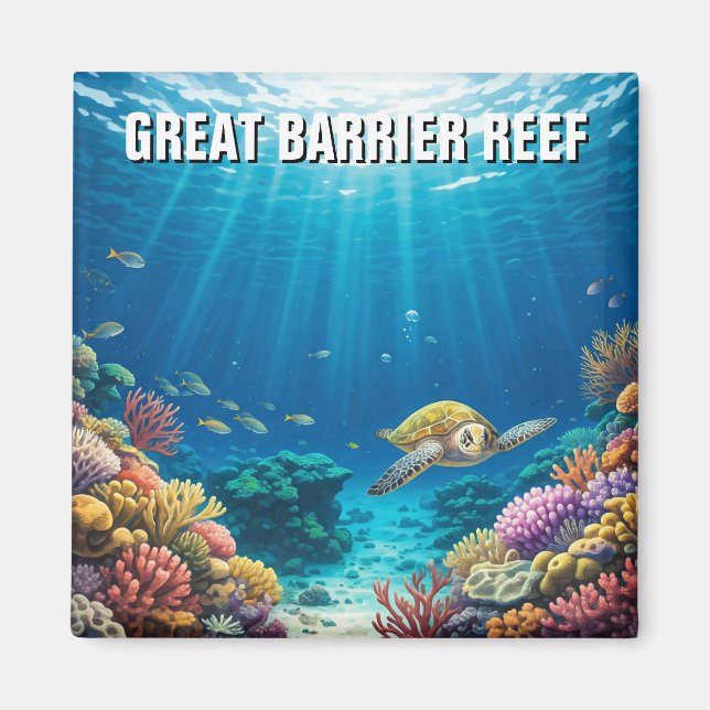 Imã Excelente Barrier Reef Austrália (Frente)