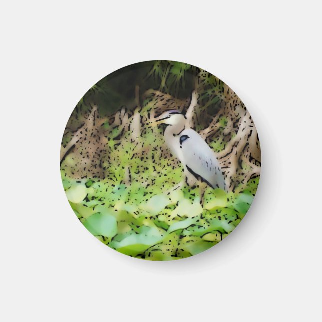 Imã Excelente Blue Heron (Frente)