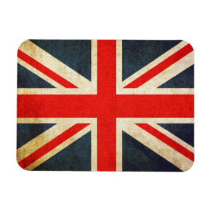 Ímã Excelente Britian Flag em Grunge