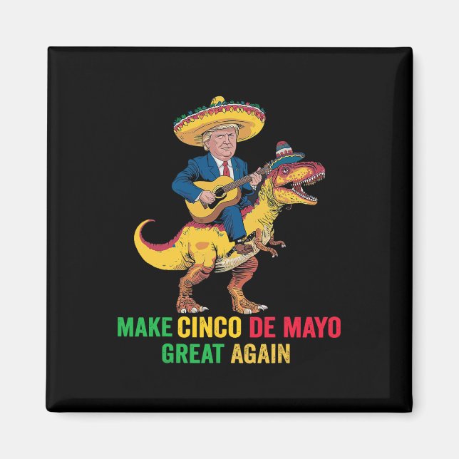 Imã Excelente Cinco De Mayo Mais Uma Vez Trump Com Par (Frente)