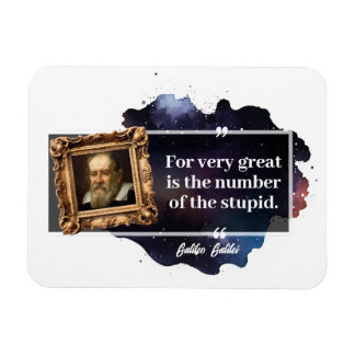 Ímã Excelente de Galileu Galilei número do estúpido