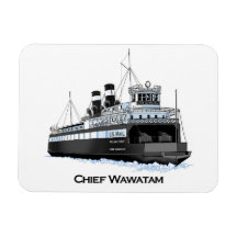 Excelente do ferry-boat Chefe Wawatam quebrando ge