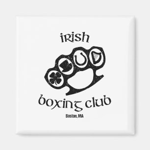 Imã Excelente Irish Boxing Men Club Boston Fighting Pu