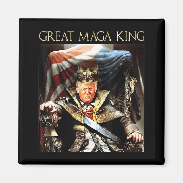 Imã Excelente Mega King EUA Bandeira Orud Ultra Maga T (Frente)
