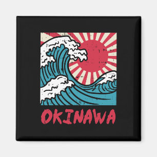 Imã Excelente Okinawa Wave Kanigawa Japão Marcial