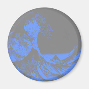 Imã Excelente Onda Azul e Cinzas de Seafoam