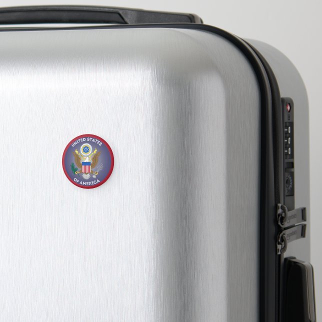 Imã Excelente Selo da Forma do Círculo dos Estados Uni (In Situ (Luggage))