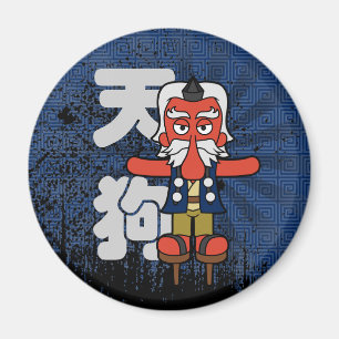 Imã Excelente Tengu Yokai Grunge