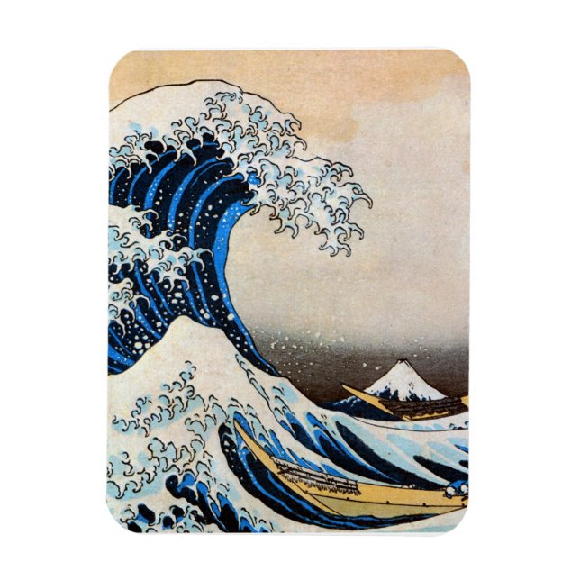 Ímã Excelente Wave, Hokusai, Ukiyo-e (Vertical)