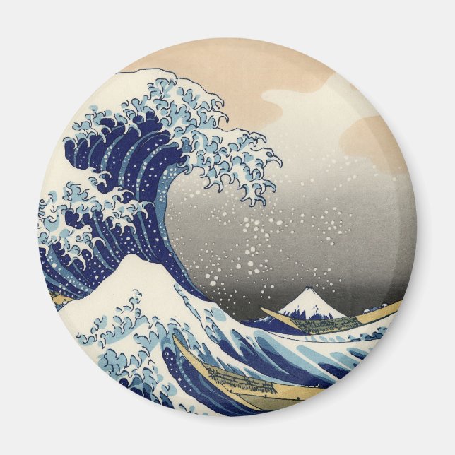 Imã Excelente Wave Kanagawa - Pintura Japonesa (Frente)