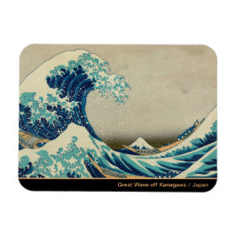 Ímã Excelente Wave off Kanagawa & Japonês Art /Japão