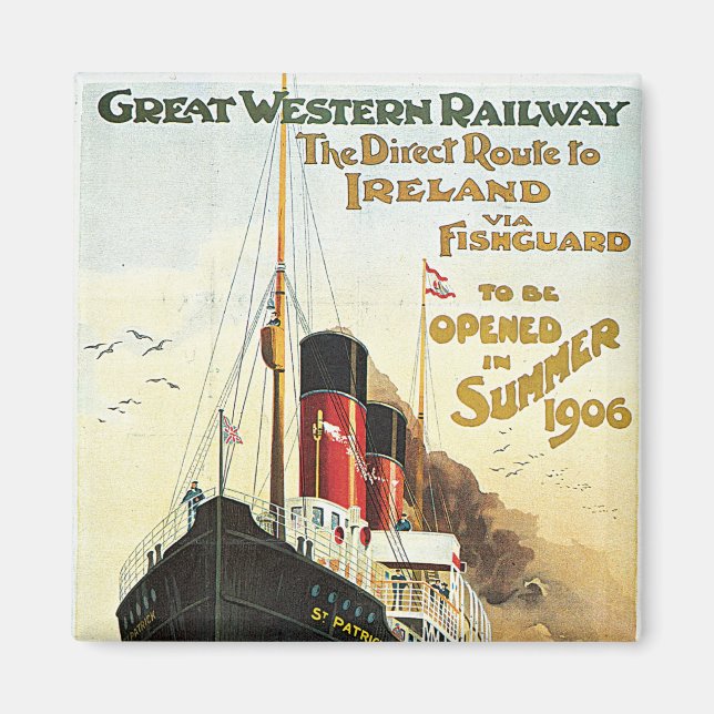 Imã Excelente Western Rail - Para a Irlanda (Frente)