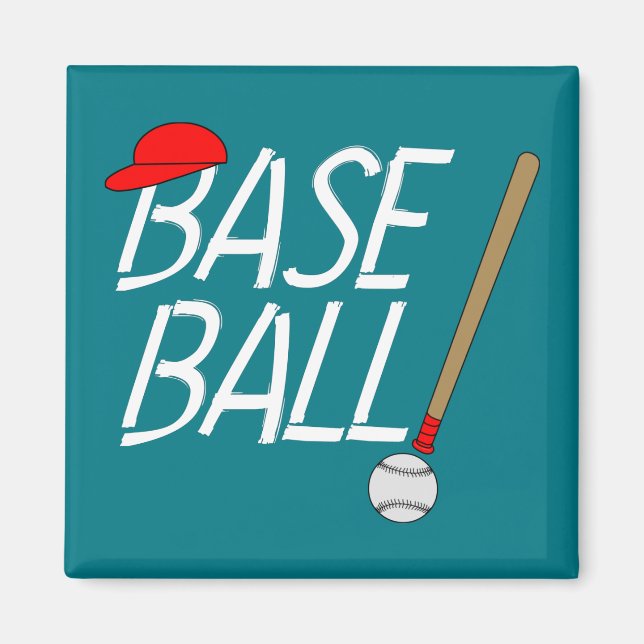 Imã Exclamação de Baseball (Frente)