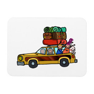 Ímã Excursão da família - viagem por estrada da