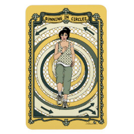 Ímã Executando em Circles_C_4x6 Refrigerador