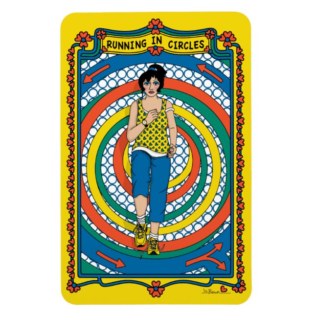 Ímã Executando no frigorífico Círculos_B_4x6 (Vertical)