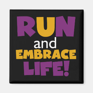 Imã Executar Embrace Life Purple Yellow