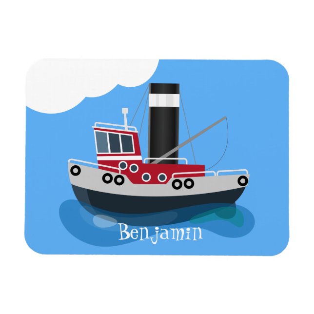 Ímã Exemplo de desenho animado de embarcações de arras (Horizontal)