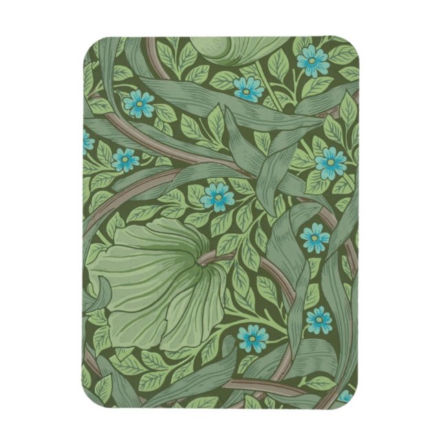 Ímã Exemplo de padrão de papel de parede com Forget-Me (Vertical)