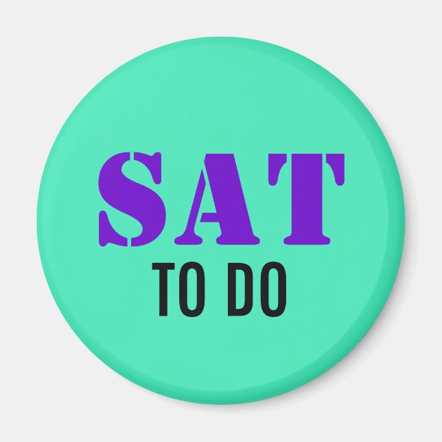 Imã EXEMPLO: SOMENTE COR / mint + texto (Frente)